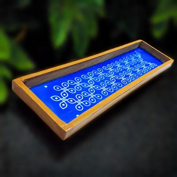 Searchers_Paradise_Kambi_Kolam_Model_2_Border_Rangoli_Wooden17x5_Inches_Pack_of_1_Piece