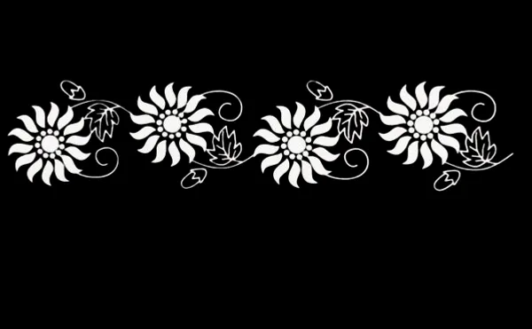 Searchers_Paradise_Sun_Flower_Border_Rangoli_Stencil_Wooden_17x5_Inches_Pack_of_1_Piece