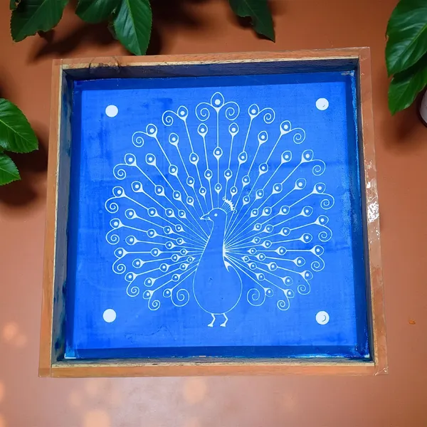 Searchers_Paradise_Peacock_Rangoli_Rangoli_Stencil_Wooden_10x10_Inches_Pack_of_1_Piece