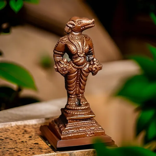 Brown_Copper_Idols_Bhoo_Varahar,_2.4_Inches,_Handmade_80G,_Pack_Of_1_Piece