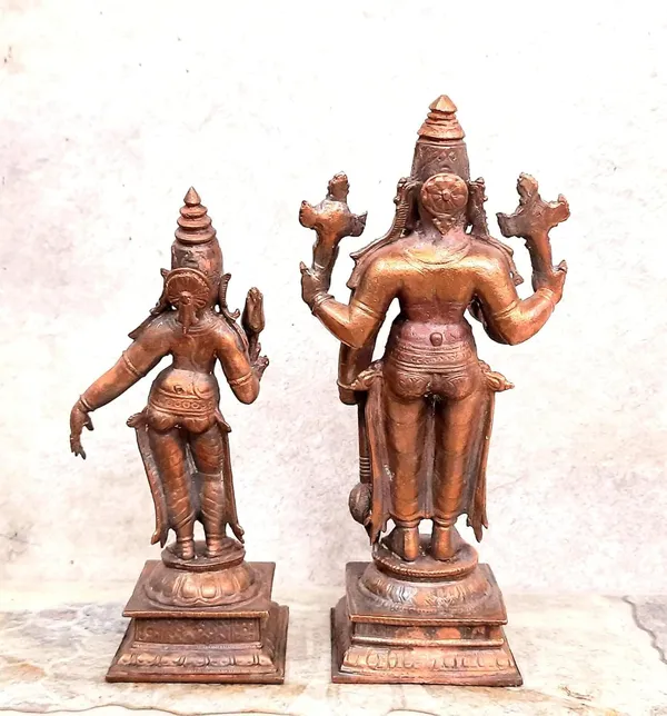 Brownish-Orange_Copper_Idols_Of_God_Standing_Lakshmi_Narasimhar,_5.1_Inch,_1.2_Kg,_Patina_Antique_Finish,_Pack_Of_2_Piece