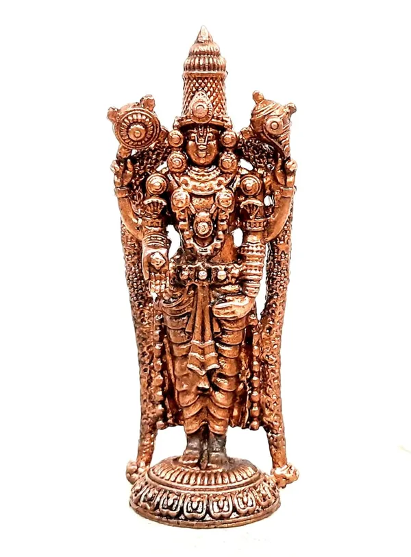 Brownish-Orange_Copper_Idols_India,_3.1_Inches,_Handmade_Lord_Balaji,_80G,_Patina_Antique_Finish,_Pack_Of_1_Piece