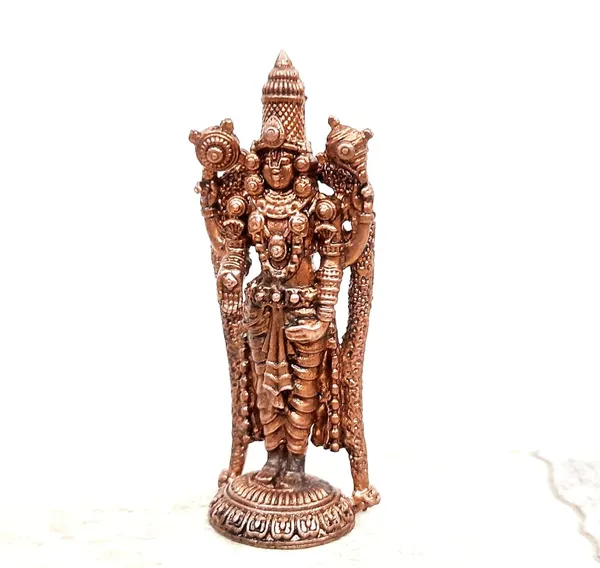 Brownish-Orange_Copper_Idols_India,_3.1_Inches,_Handmade_Lord_Balaji,_80G,_Patina_Antique_Finish,_Pack_Of_1_Piece