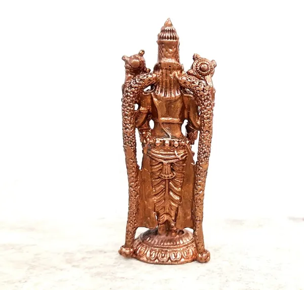 Brownish-Orange_Copper_Idols_India,_3.1_Inches,_Handmade_Lord_Balaji,_80G,_Patina_Antique_Finish,_Pack_Of_1_Piece