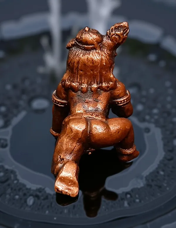 Brownish-Orange_Copper_Idols_India,_1.3_Inches,_Handmade_Little_Krishna_With_Laddu,_49G,_Patina_Antique_Finish,_Pack_Of_1_Piece