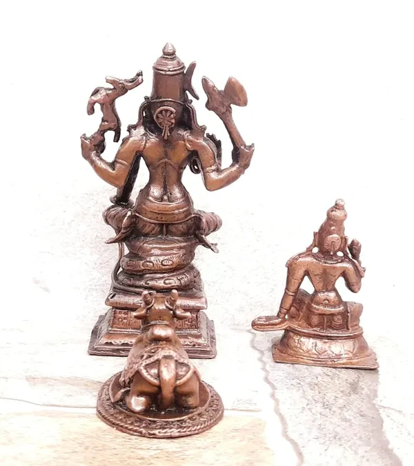 Brownish-Orange_Copper_Idols_Of_God_Lord_Shiva,_Bhoogasakthi_With_Nandi,_5.5_Inch,_560G,_Patina_Antique_Finish,_Pack_Of_1_Piece