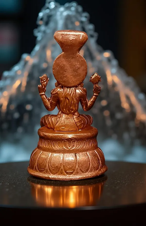 SEARCHERS_PARADISE_Copper_Idols_Handmade_Amman_3.7_inches,380_Grams,Pack_of_1_Piece