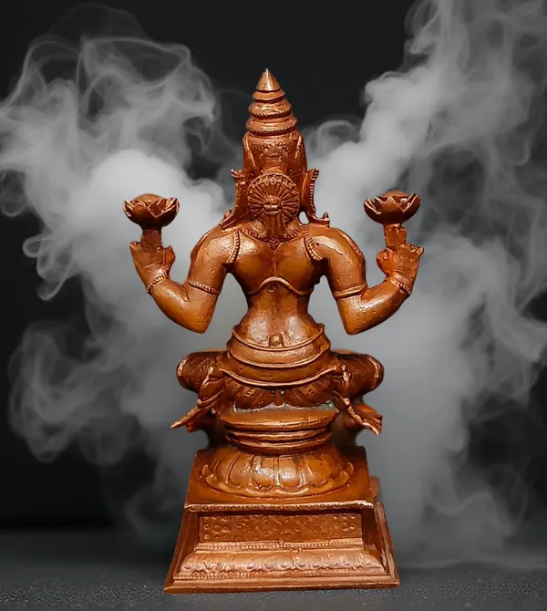 Brown_Copper_Idols_Of_Lakshmi,_4_Inches,_500G,_Handmade,_Pack_Of_1_Piece