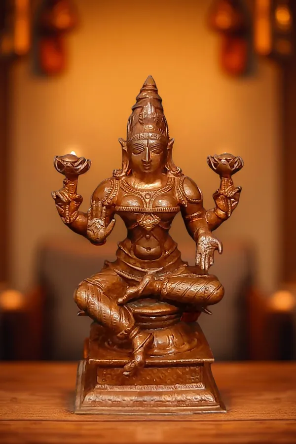 Brown_Copper_Idols_Of_Lakshmi,_4_Inches,_500G,_Handmade,_Pack_Of_1_Piece