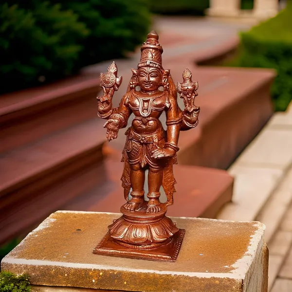 Brownish-Orange_Copper_Idols_India,_4.2_Inches,_Handmade_Lord_Venkateswara,_385G,_Patina_Antique_Finish,_Pack_Of_1_Piece