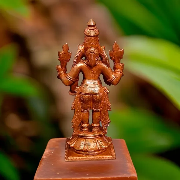 Brownish-Orange_Copper_Idols_India,_4.2_Inches,_Handmade_Lord_Venkateswara,_385G,_Patina_Antique_Finish,_Pack_Of_1_Piece