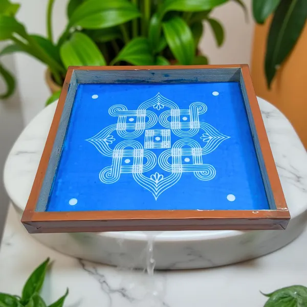 Searchers_Paradise_Padi_Kolam_Model_5_Rangoli_Stencil_Wooden_10x10_Inches_Pack_of_1_Piece