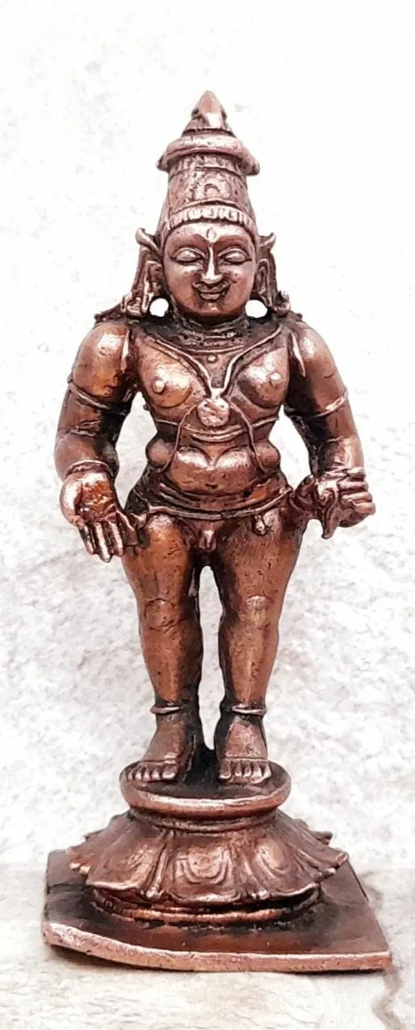Brownish-Orange_Copper_Idols_Indiaby,_3.4_Inches,_Handmade_Shri_Vitthal_Panduranga_140_Gram,_Patina_Antique_Finish,_Pack_Of_1_Piece