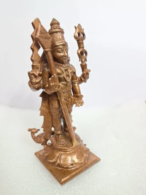 Brown_Copper_Idols_Of_God_Murugar_4.5_Inches,_386G,_Patina_Antique_Finish,_Pack_Of_1_Piece