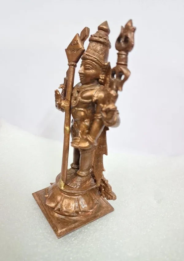 Brown_Copper_Idols_Of_God_Murugar_4.5_Inches,_386G,_Patina_Antique_Finish,_Pack_Of_1_Piece