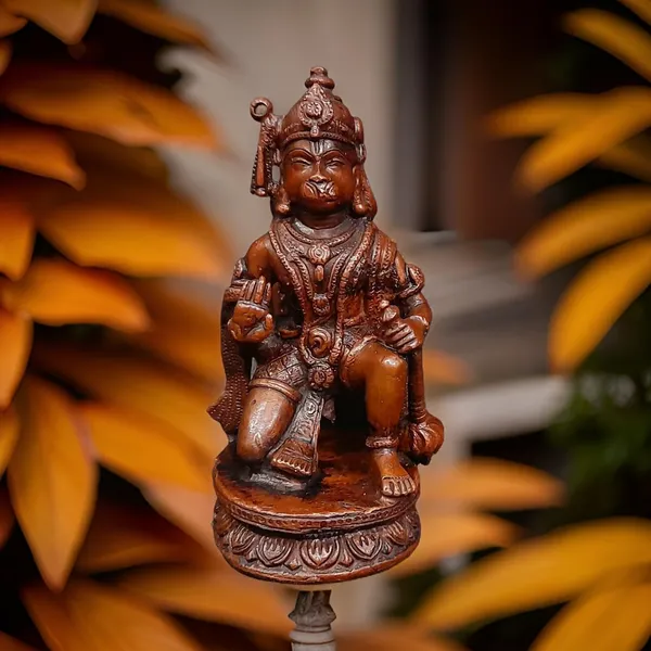 Brown_Copper_God_Idol_Hanuman,_4.5_Inches,_650G,_Patina_Antique_Finish,_Pack_Of_1_Piece