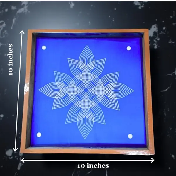Searchers_Paradise_Padi_Kolam_Model_7_Rangoli_Stencil_Wooden_10x10_Inches_Pack_of_1_Piece