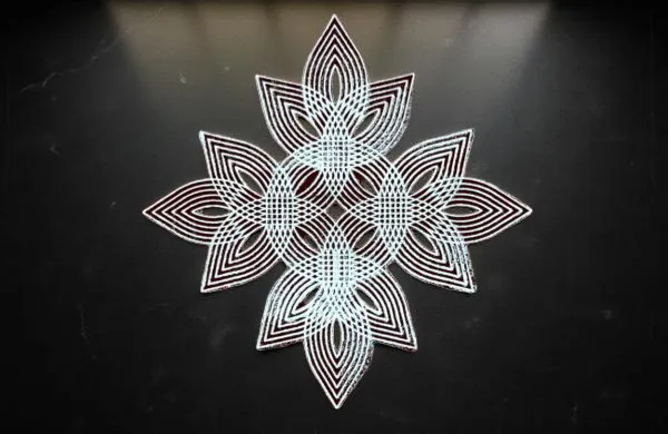 Searchers_Paradise_Padi_Kolam_Model_7_Rangoli_Stencil_Wooden_10x10_Inches_Pack_of_1_Piece
