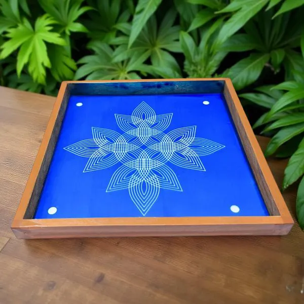 Searchers_Paradise_Padi_Kolam_Model_7_Rangoli_Stencil_Wooden_10x10_Inches_Pack_of_1_Piece