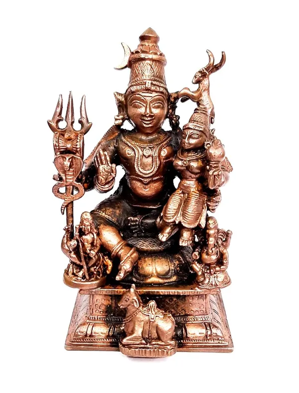 Brownish-Orange_Copper_Idols_Of_God_Lord_Shiva,_Bhoogasakthi_With_Nandi_Idol,_5.5_Inch,_560G,_Patina_Antique_Finish,_Pack_Of_1_Piece