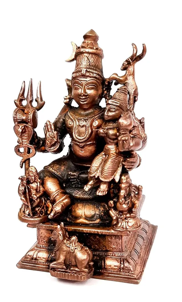Brownish-Orange_Copper_Idols_Of_God_Lord_Shiva,_Bhoogasakthi_With_Nandi_Idol,_5.5_Inch,_560G,_Patina_Antique_Finish,_Pack_Of_1_Piece