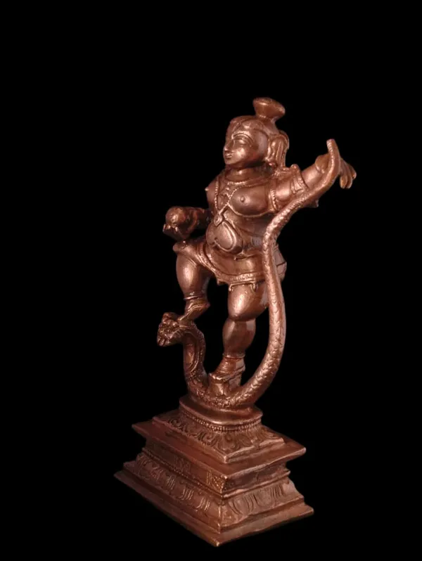 Brown_Copper_Idols_India,_Handmade_Kalinganarthana_Krishna_4.4_Inches,_330_Gram,_Pack_Of_1_Piece