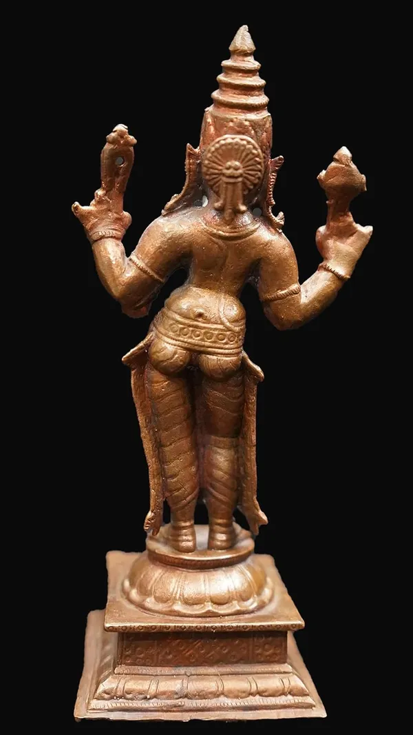 Brown_Copper_Idols_Of_Bhuvaneshwari,_5.2_Inches,_Handmade_416G,_Pack_Of_1_Piece