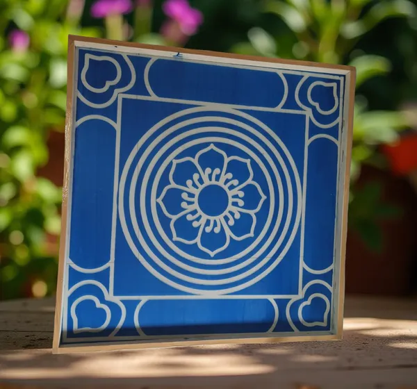 Ashtadalam_Yantra__Rangoli_Design_Stencil_Wooden_Frame_pack_of_1_piece