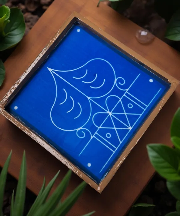Ashwatha_Mandala_Rangoli_Design_Stencil_Wooden_Frame_pack_of_1_piece