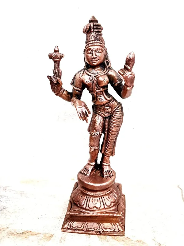 Brownish-Orange_Copper_Idols_Of_God_Arthanaheeswarar_By_Searchers_Paradise,_6_Inches,_450G,_Patina_Antique_Finish,_Pack_Of_1_Piece