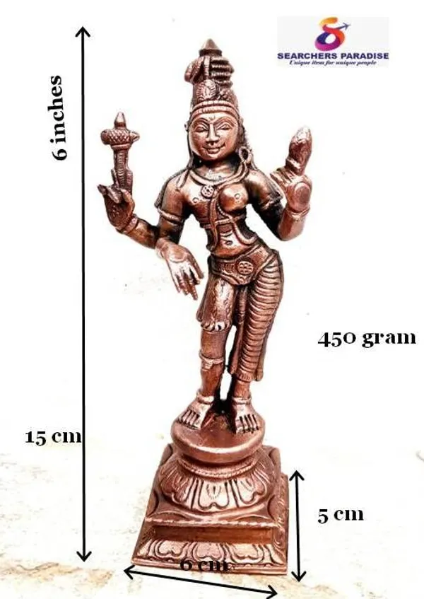 Brownish-Orange_Copper_Idols_Of_God_Arthanaheeswarar_By_Searchers_Paradise,_6_Inches,_450G,_Patina_Antique_Finish,_Pack_Of_1_Piece