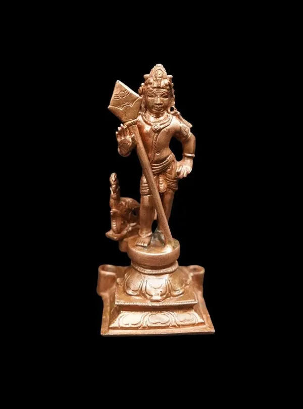 Brown_Copper_Idols_Of_God_Murugar,_5.1_Inches,_420_Gram,_Handmade,_Pack_Of_1_Piece