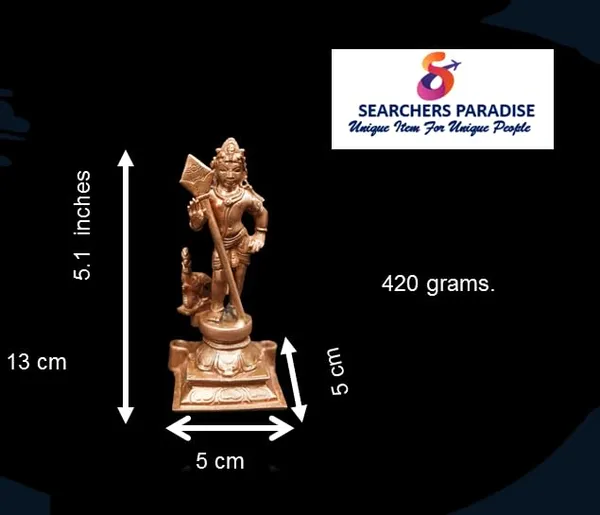 Brown_Copper_Idols_Of_God_Murugar,_5.1_Inches,_420_Gram,_Handmade,_Pack_Of_1_Piece