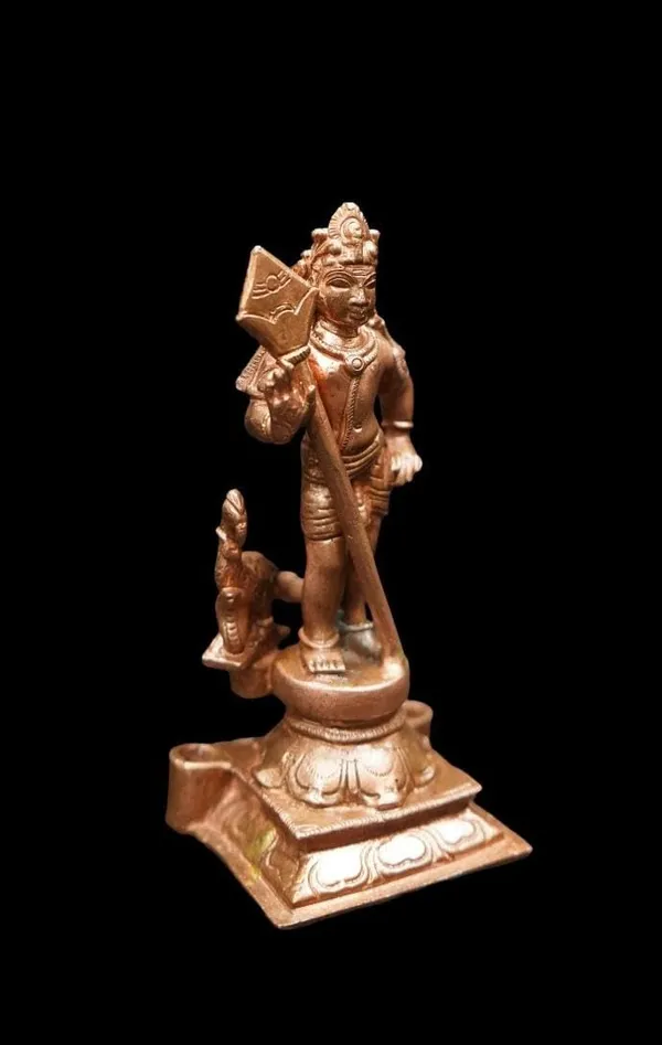 Brown_Copper_Idols_Of_God_Murugar,_5.1_Inches,_420_Gram,_Handmade,_Pack_Of_1_Piece