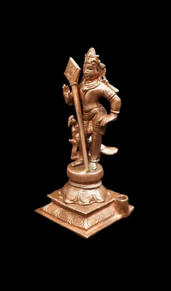 Brown_Copper_Idols_Of_God_Murugar,_5.1_Inches,_420_Gram,_Handmade,_Pack_Of_1_Piece