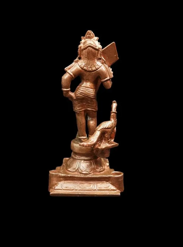 Brown_Copper_Idols_Of_God_Murugar,_5.1_Inches,_420_Gram,_Handmade,_Pack_Of_1_Piece