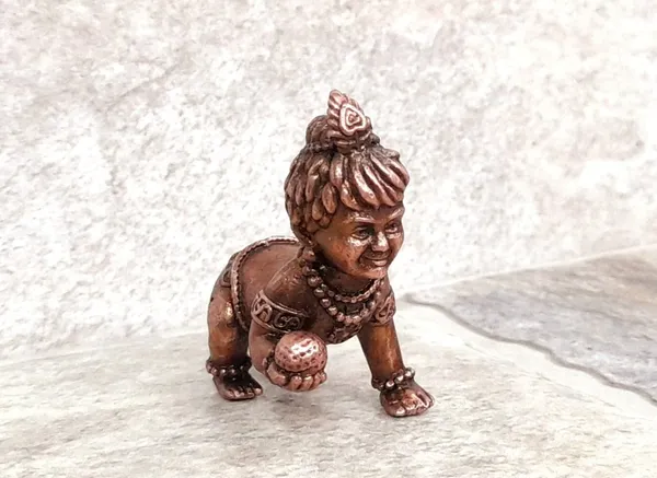 Brownish-Orange_Copper_Idols_Of_God_Bala_Krishna_By_Searchers_Paradise,_1.6_Inches,_55G,_Patina_Antique_Finish,_Pack_Of_1_Piece