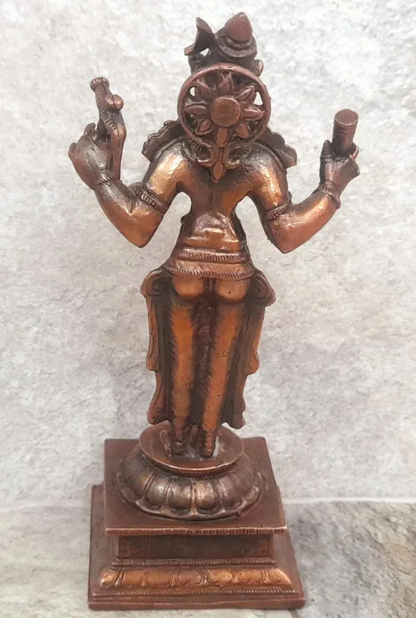 Brownish-Orange_Copper_Idols_Indiaby,_5_Inches,_Handmade_Goddess_Varahi,_365_Gram,_Patina_Antique_Finish,_Pack_Of_1_Piece