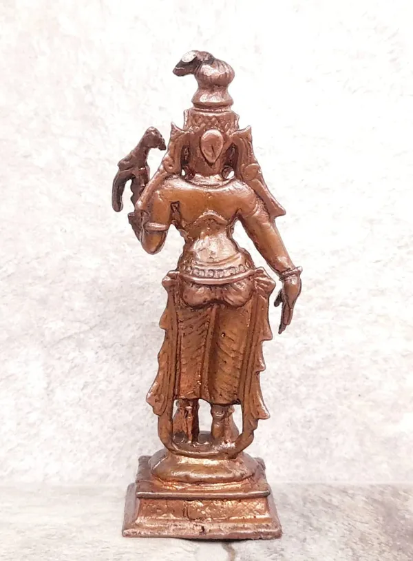 Brownish-Orange_Copper_Idols_Of_God_Andal_By_Searchers_Paradise,_9.4_Cm,_155_G,_Patina_Antique_Finish,_Pack_Of_1_Piece