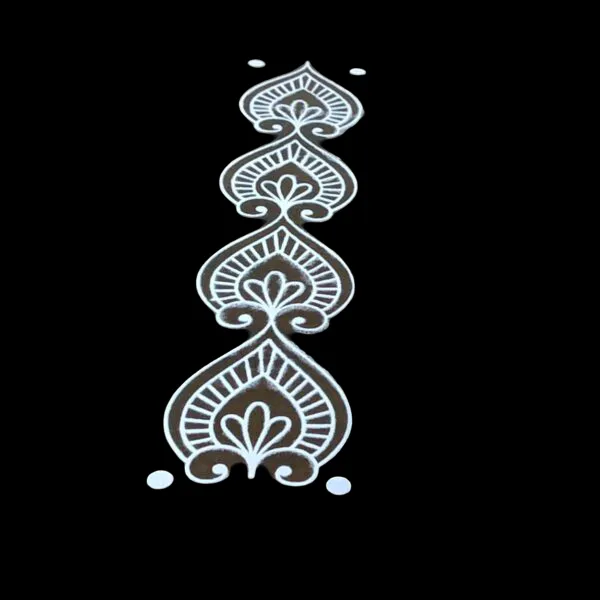 Searchers_Paradise_Lotus_Bud_Border_Rangoli_Stencils_Wooden_17x5_Inches_Pack_of_1_Piece