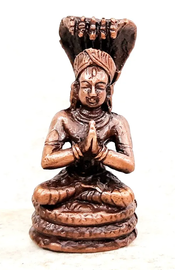 Copper"_Or_"Reddish-Brown_Copper_God_Idols_Manavala_Mahamuni,_1.8Inches,_50G,_Patina_Antique_Finish,_Pack_Of_1_Piece