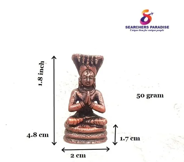 Copper"_Or_"Reddish-Brown_Copper_God_Idols_Manavala_Mahamuni,_1.8Inches,_50G,_Patina_Antique_Finish,_Pack_Of_1_Piece