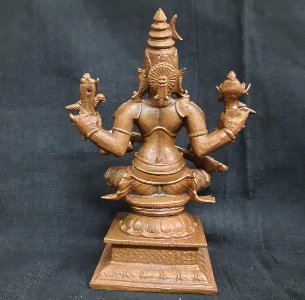 Coppper_Brownish_Copper_Idol_Of_Godness,_Rajamathangi,_4.3_Inches,_560G,_Patina_Antique_Finish,_Pack_Of_1_Piece,_For_Home_Pooja.
