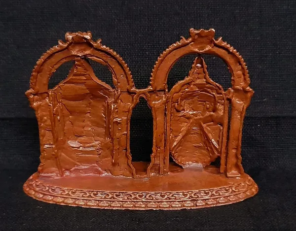 Brownish-Orange_Copper_Idols_India,_1.8_Inches,_Handmade_Lord_Balaji_With_Bhudevi,_60G,_Patina_Antique_Finish,_Pack_Of_1_Piece