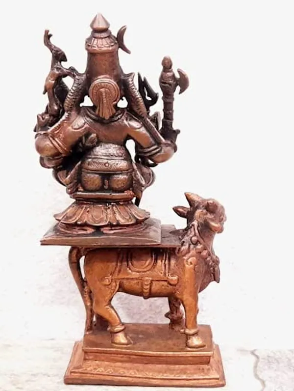Brownish-Orange_Copper_Idols_Indiaby_3._Inches,_Handmade_Standing_Shiva_Parvathi_Idol_With_Nandi_Vahana_602_Gram,_Combo_Idol,_Patina_Antique_Finish,_Pack_Of_2_Piece