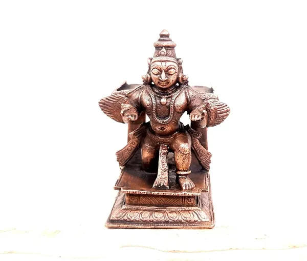 Brownish-Orange_Copper_Idolsby_Searchers_Paradise,_7.5_Cm,_Handmade_Garuda_310_G,_Patina_Antique_Finish,_Pack_Of_1_Piece
