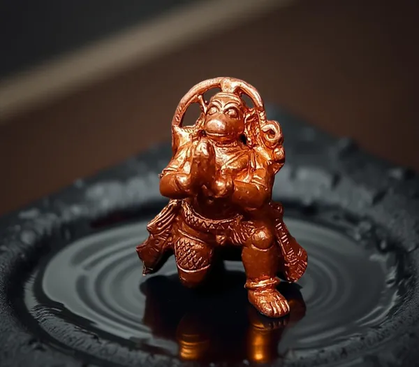 Copper_Idols,_1.5_Inches,_Handmade_Hanuman,_48G,_Patina_Antique_Finish,_Pack_Of_1_Piece