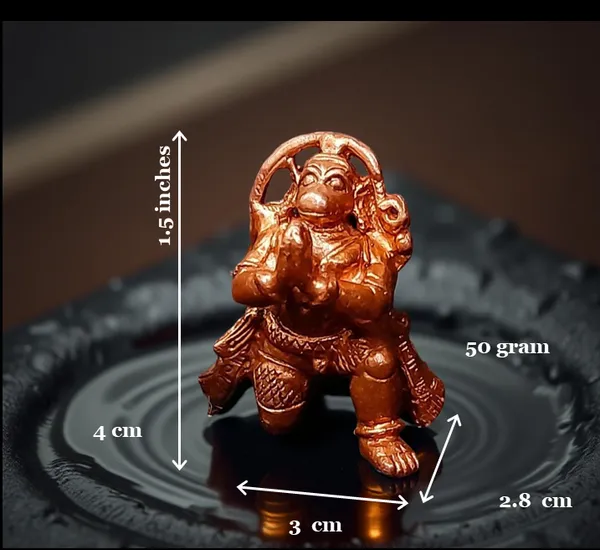 Copper_Idols,_1.5_Inches,_Handmade_Hanuman,_48G,_Patina_Antique_Finish,_Pack_Of_1_Piece