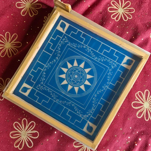 Chakramandala_Yantra_Rangoli_Design_Stencil_Wooden_Frame_pack_of_1_piece