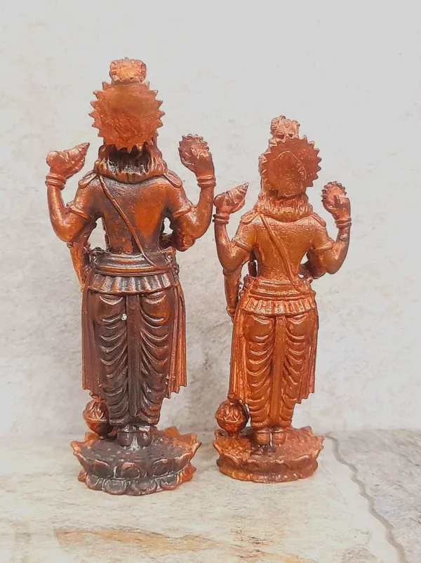 Brown_Copper_Idols_Of_God_Guruvayurappan,_Height_10.5_Cm,_345_Gram,_Handmade,_Pack_Of_1_Piece